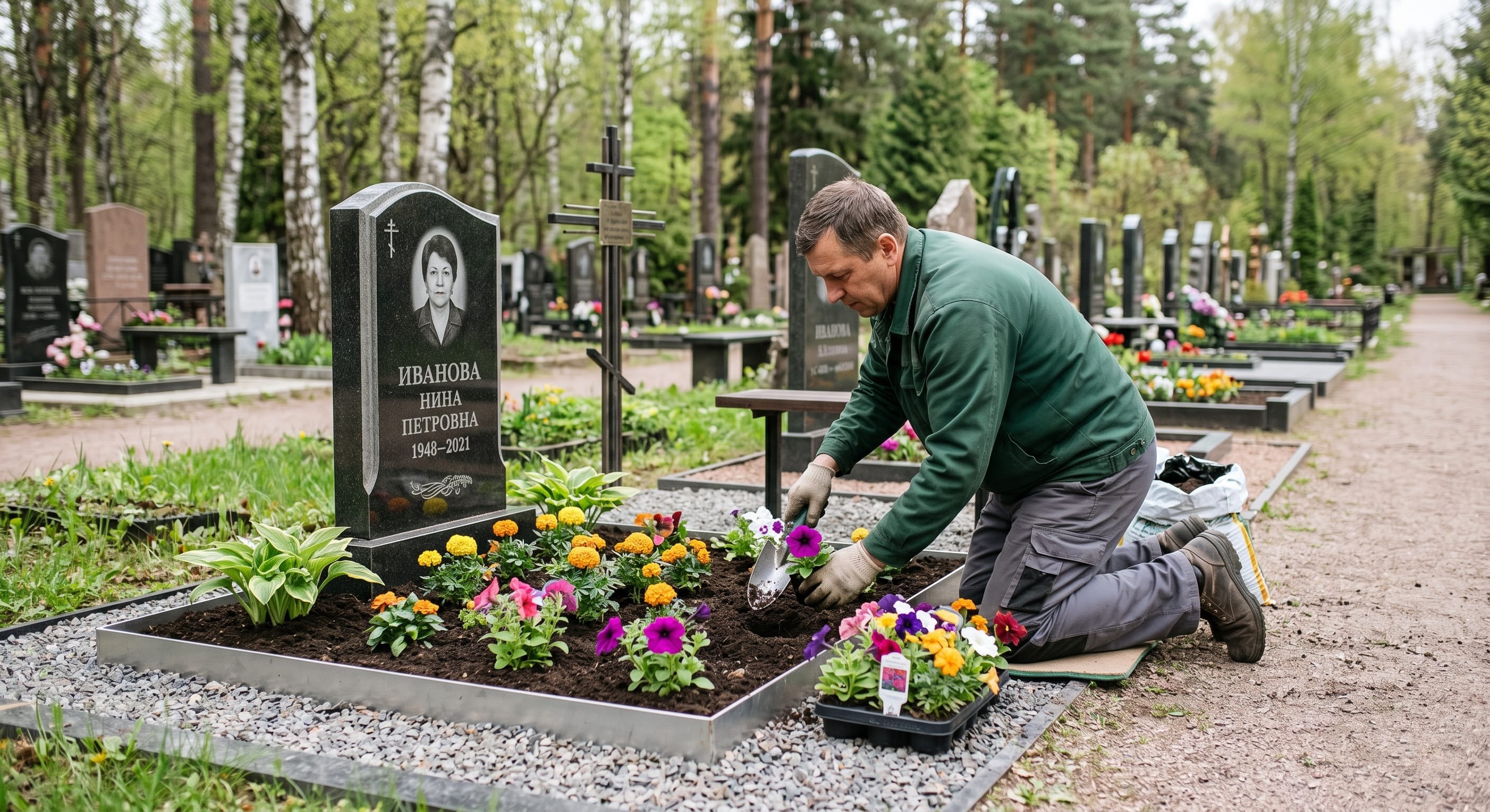 Уход за местом захоронения